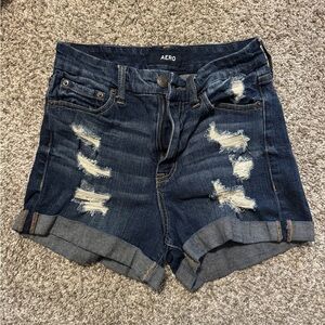 Aeropostale Curvy High Rise MIDI 3” Shorts